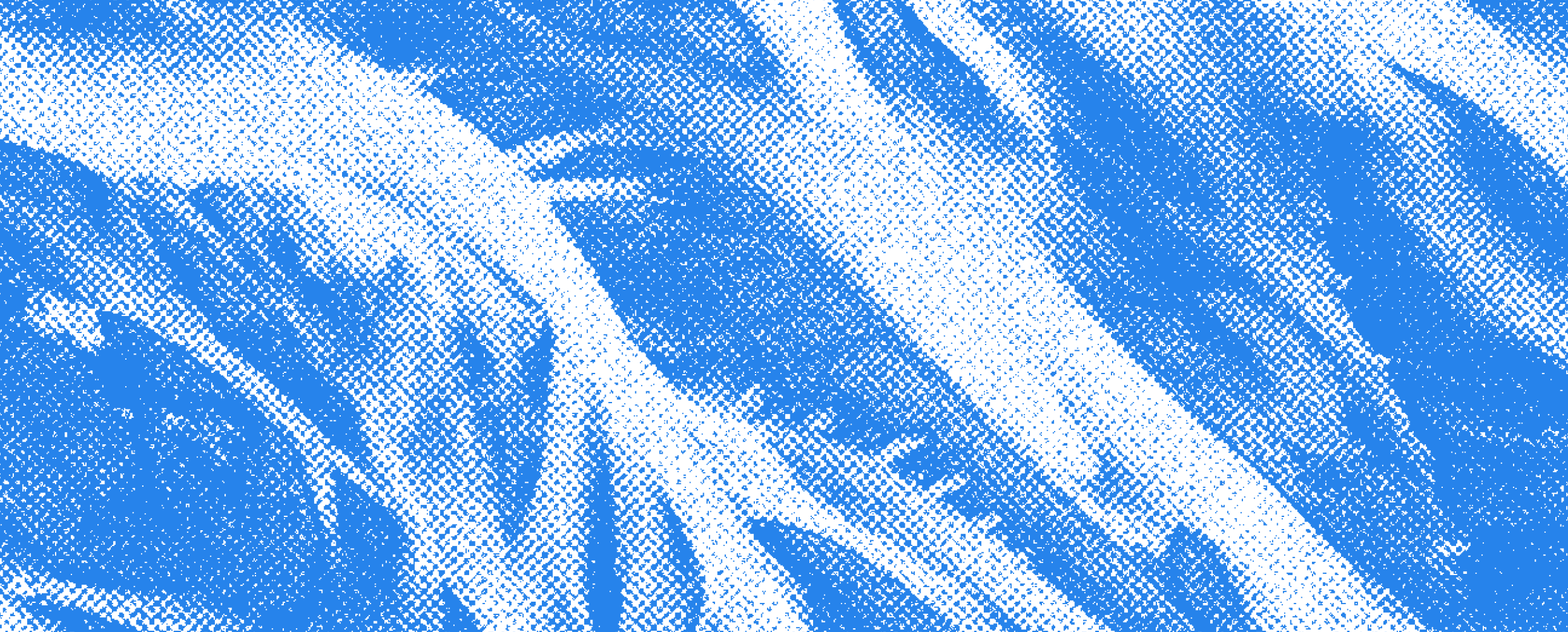 Halftone blue and white abstract glacier-like lines